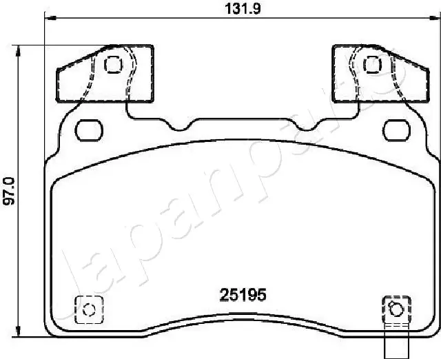 PA0419AF Japan Parts Передні гальмівні колодки