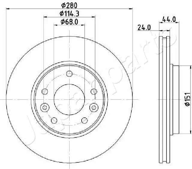 Диск переднього гальма ABS 18925 ціна, від 64.61 USD
