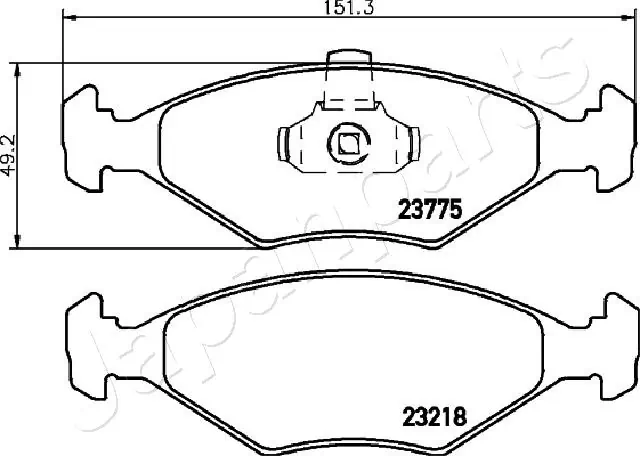 PA0223AF Japan Parts Передні гальмівні колодки
