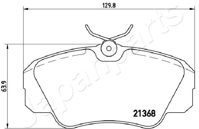 PA0409AF Japan Parts Передні гальмівні колодки