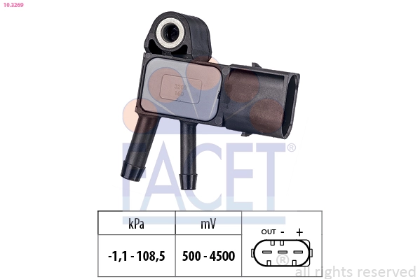 Купити SPS007 Magneti Marelli Датчик тиску вихлопних газів