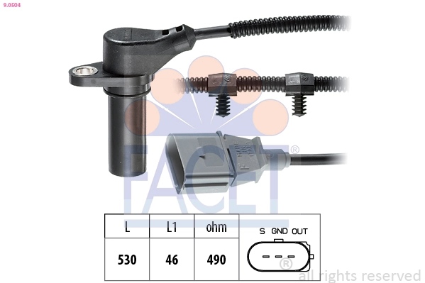 Датчик обертів колінвалу Volkswagen Sharan I мінівен (7M8, 7M9, 7M6) (1995 - 2010) ціна, від 20.70 USD