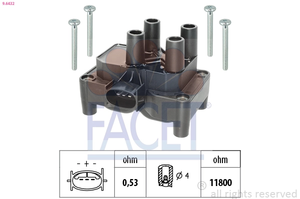 Котушка запалювання Ford 9BBF10029BA ціна, від 18.31 USD