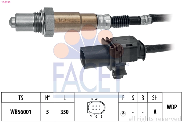Лямбда зонд до каталізатора, правий Bosch 258017456 ціна, від 25.90 USD