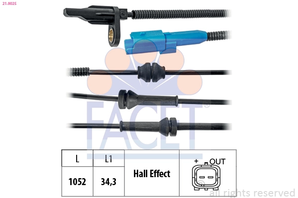 MWSS086 Magneti Marelli Датчик АБС