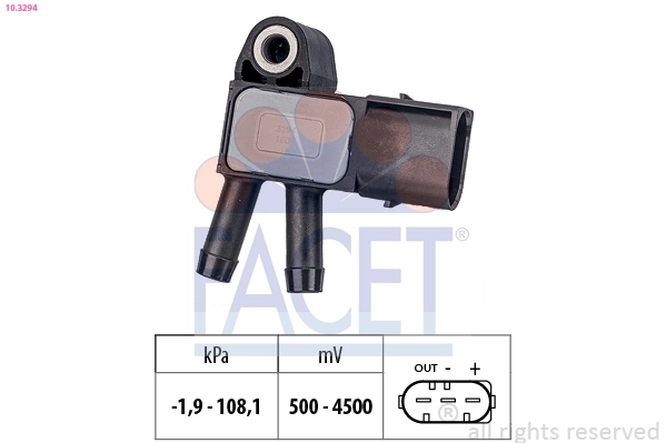A0281006214 Mercedes Датчик тиску вихлопних газів