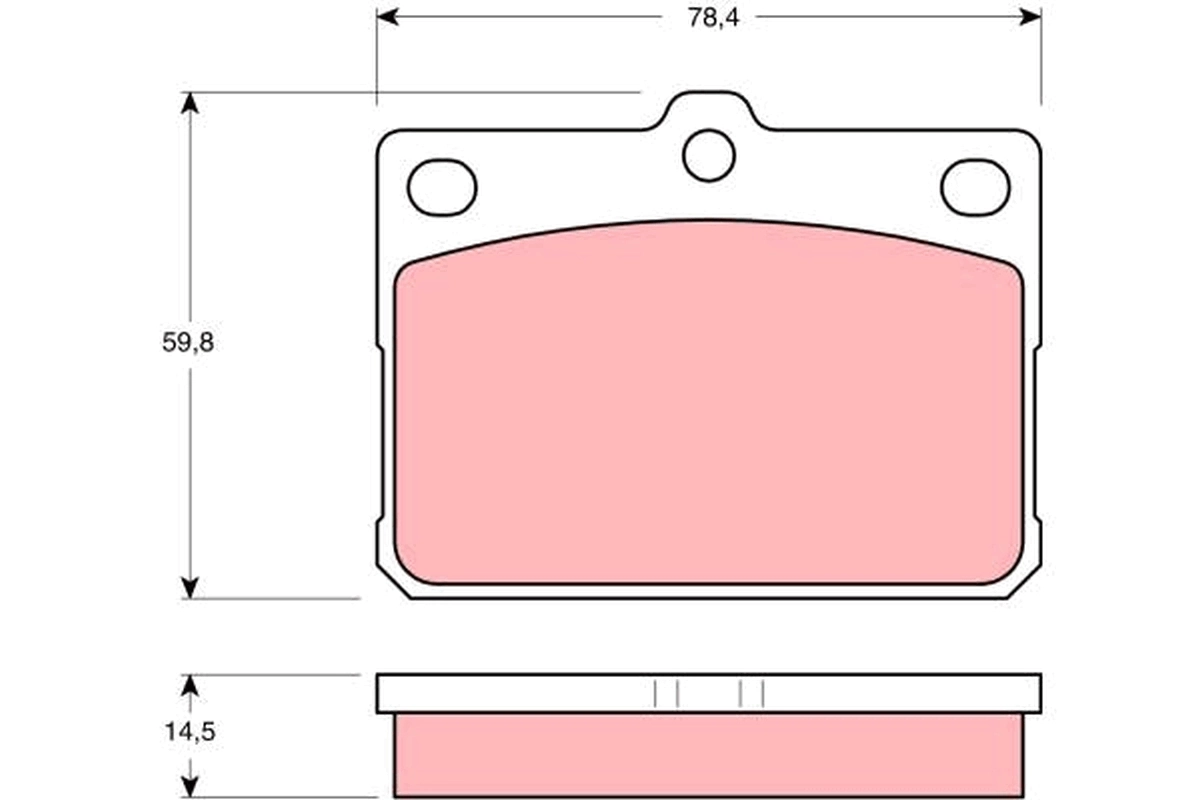 Передні тормозні колодки MB377822 Mitsubishi