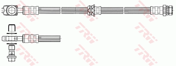 PHD560 TRW Гнучка гальмівна трубка передня