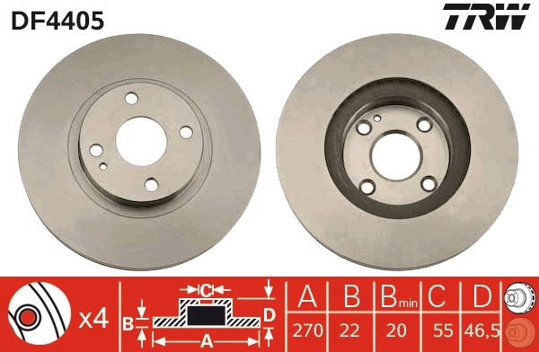 Диск переднього гальма Mazda N06Y3325X ціна, від 51.80 USD