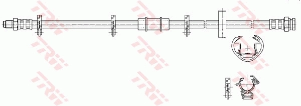 8671016847 Renault (RVI) Гнучка гальмівна трубка передня