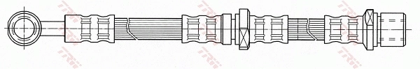 PHD435 TRW Шланг гальмівний передній, правий