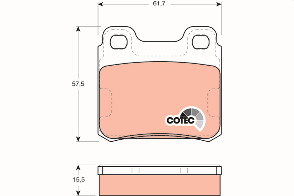 Купити Задні гальмівні колодки Opel Kadett E 35, 36, 45, 46