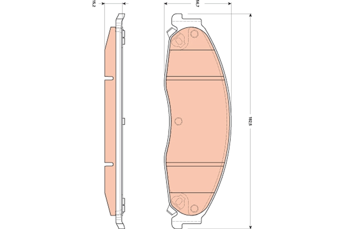 88967250 General Motors Передні гальмівні колодки
