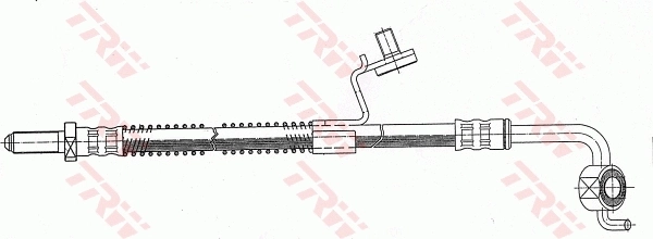 Шланг гальмівний передній K&K FT4675 ціна, від 16.37 USD