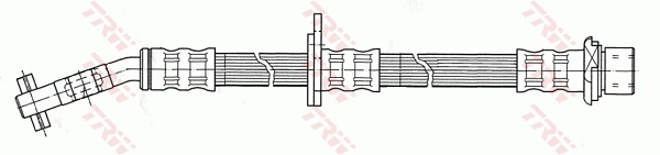 PHD406 TRW Шланг гальмівний передній, правий