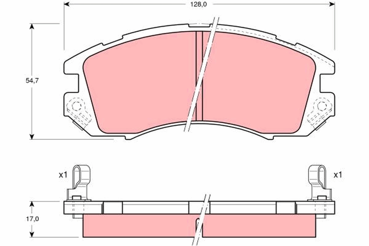 Передні тормозні колодки DBS3041 Hexen
