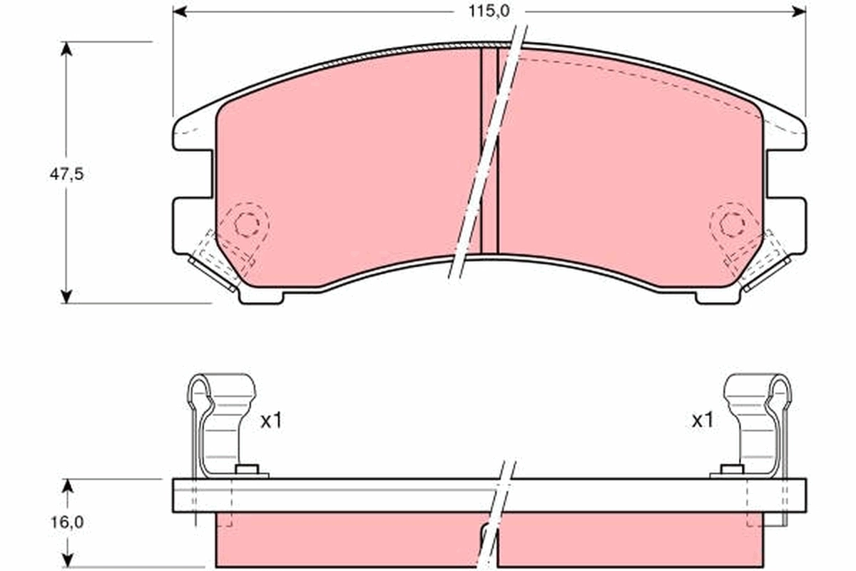Передні тормозні колодки LP671 BRP
