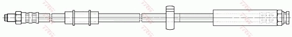 WPHB6580 WP Гнучка гальмівна трубка передня