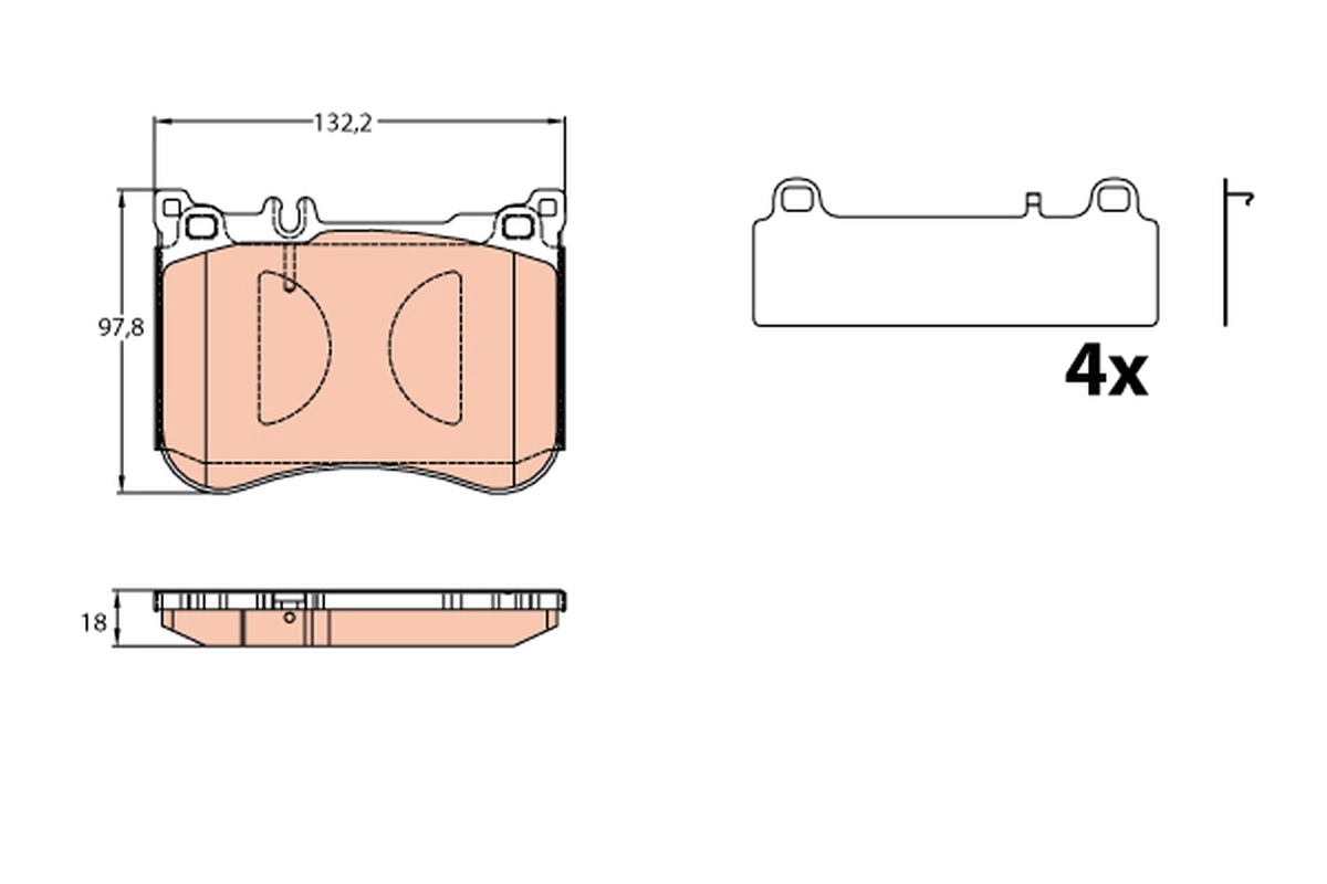 Купити 231688 Power Stop Колодки гальмівні передні, дискові