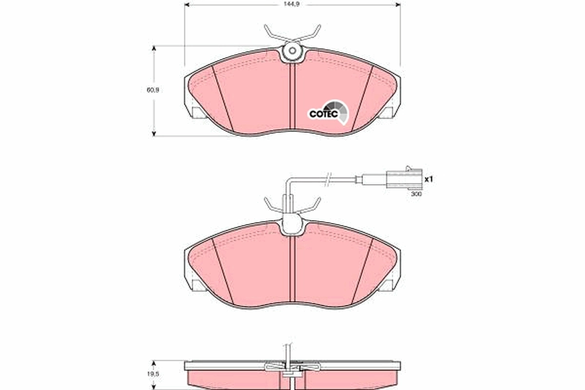 Гальмівні колодки GP GPR01396S ціна, від 23.82 USD