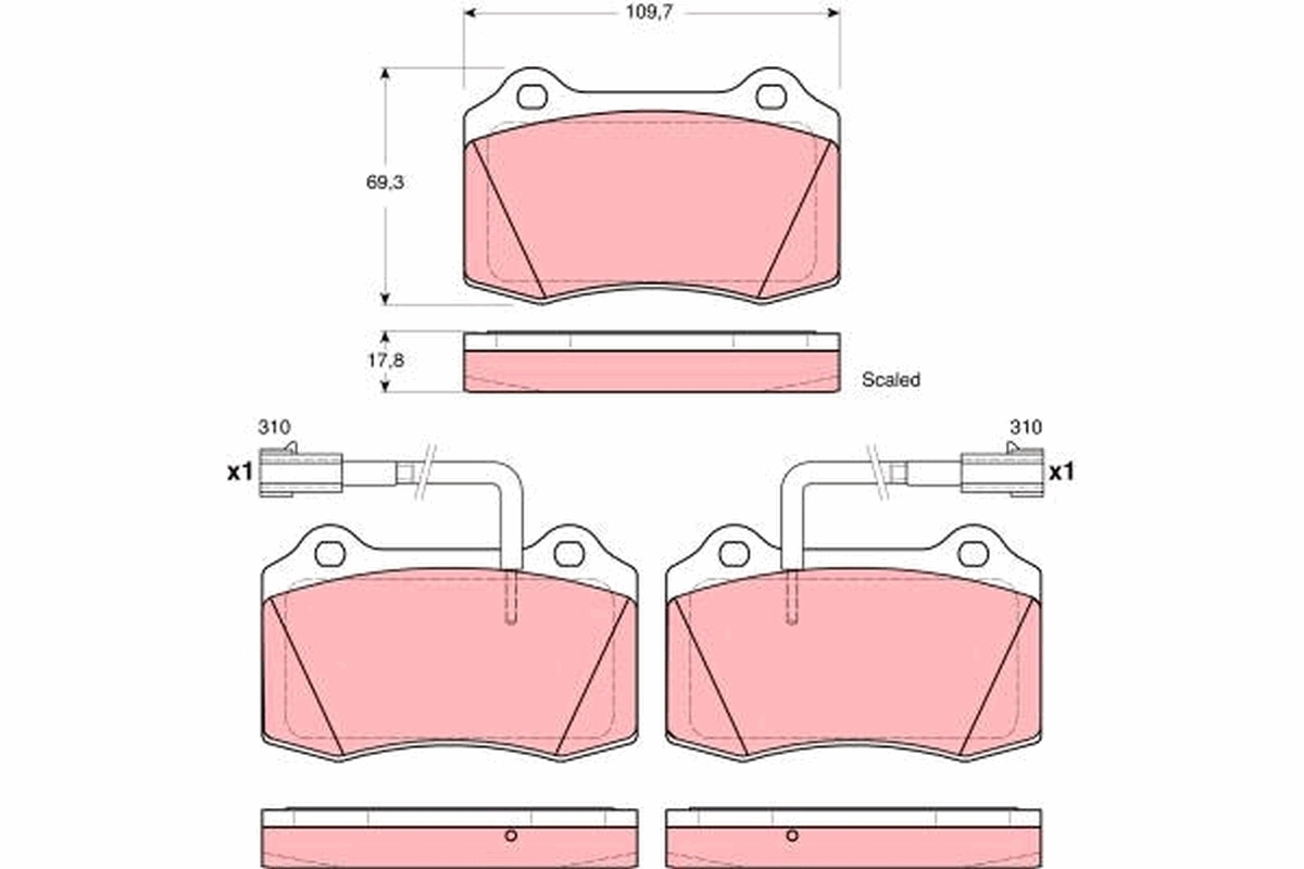 Гальмівні колодки Fiat/Alfa/Lancia 71770978 ціна, від 50.39 USD