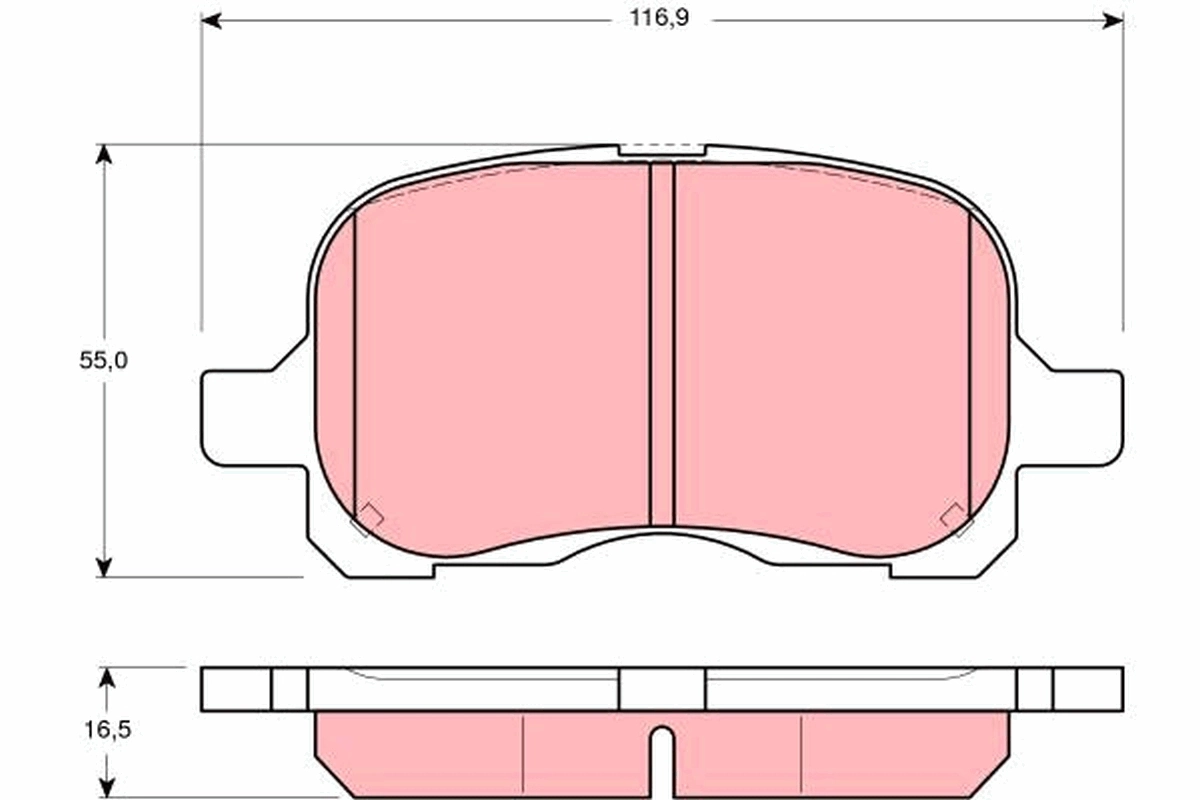 Гальмівні колодки PSP D0741 ціна, від 15.78 USD