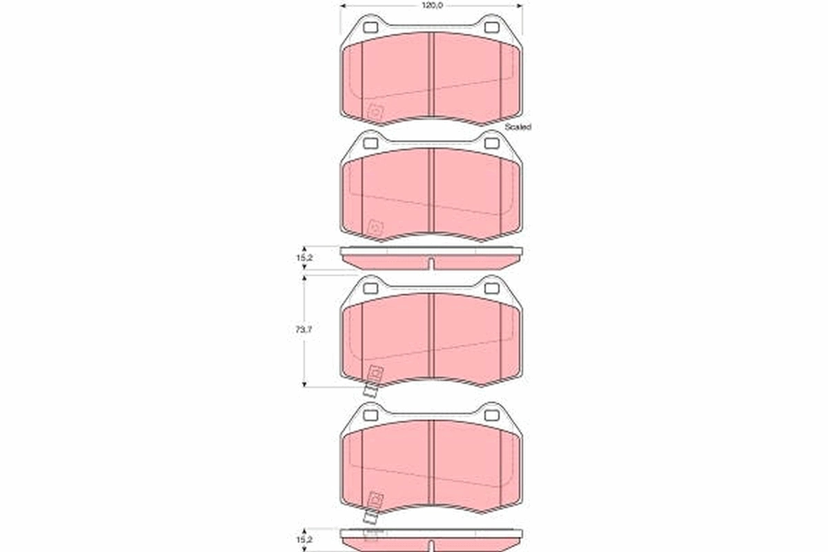 Гальмівні колодки Ford 5151249 ціна, від 36.56 USD
