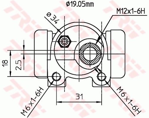Циліндр гальмівний колісний/робочий, задній Case C476 ціна, від 11.93 USD