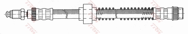Гнучка гальмівна трубка передня на Peugeot 205 II 20A, C