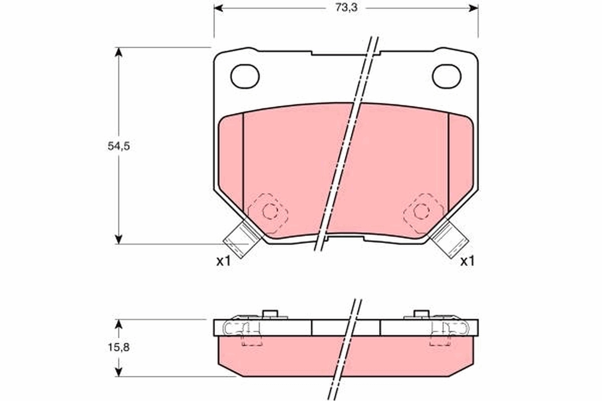 MP3639 Mintye Колодки гальмівні задні, дискові
