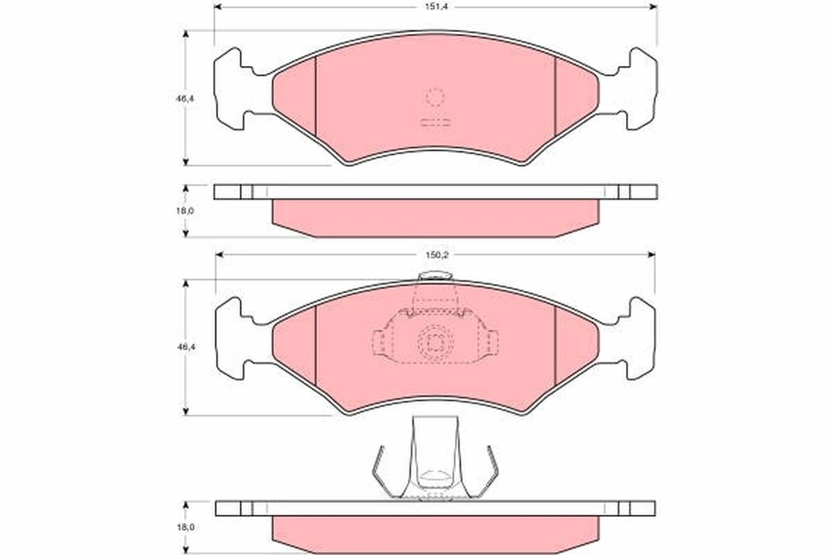 Купити Передні тормозні колодки Ford Sierra II GBG, GB4