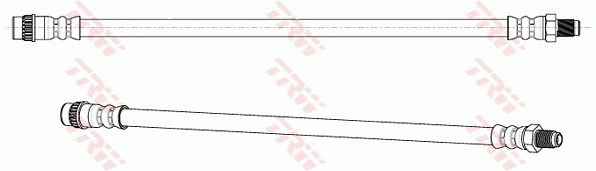PHA243 TRW Гнучка гальмівна трубка передня