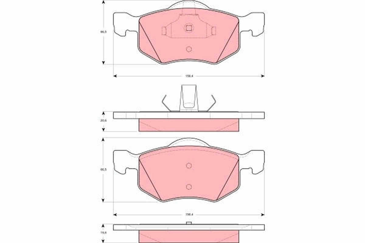  Передні тормозні колодки Ford Maverick 2