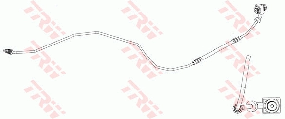 PHD1161 TRW Шланг гальмівний задній, лівий