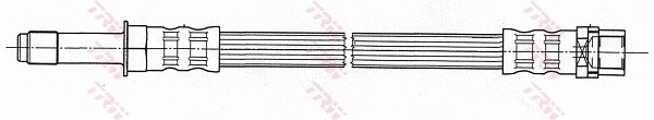 PHB478 TRW Гнучка гальмівна трубка передня