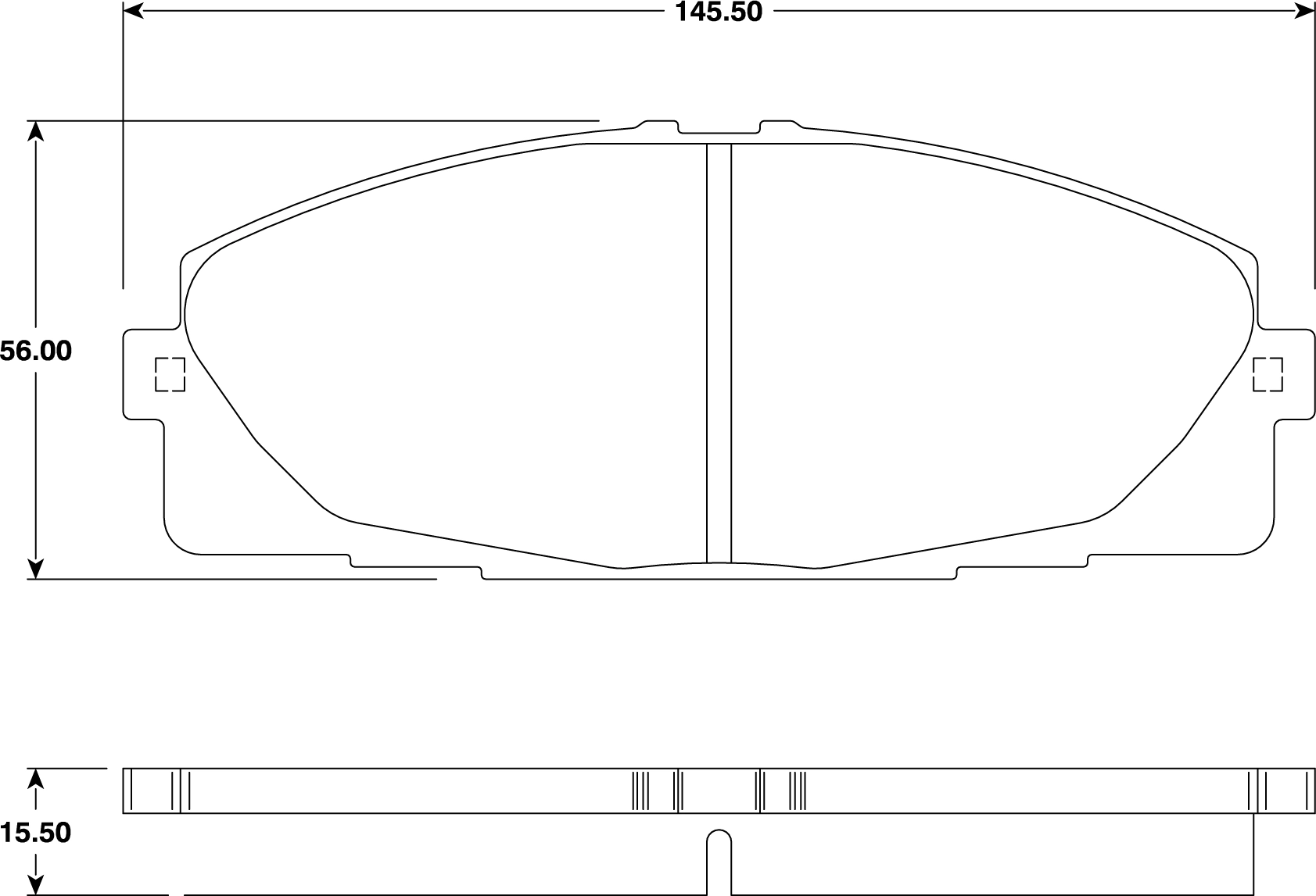 Передні тормозні колодки QF0004S Q-top
