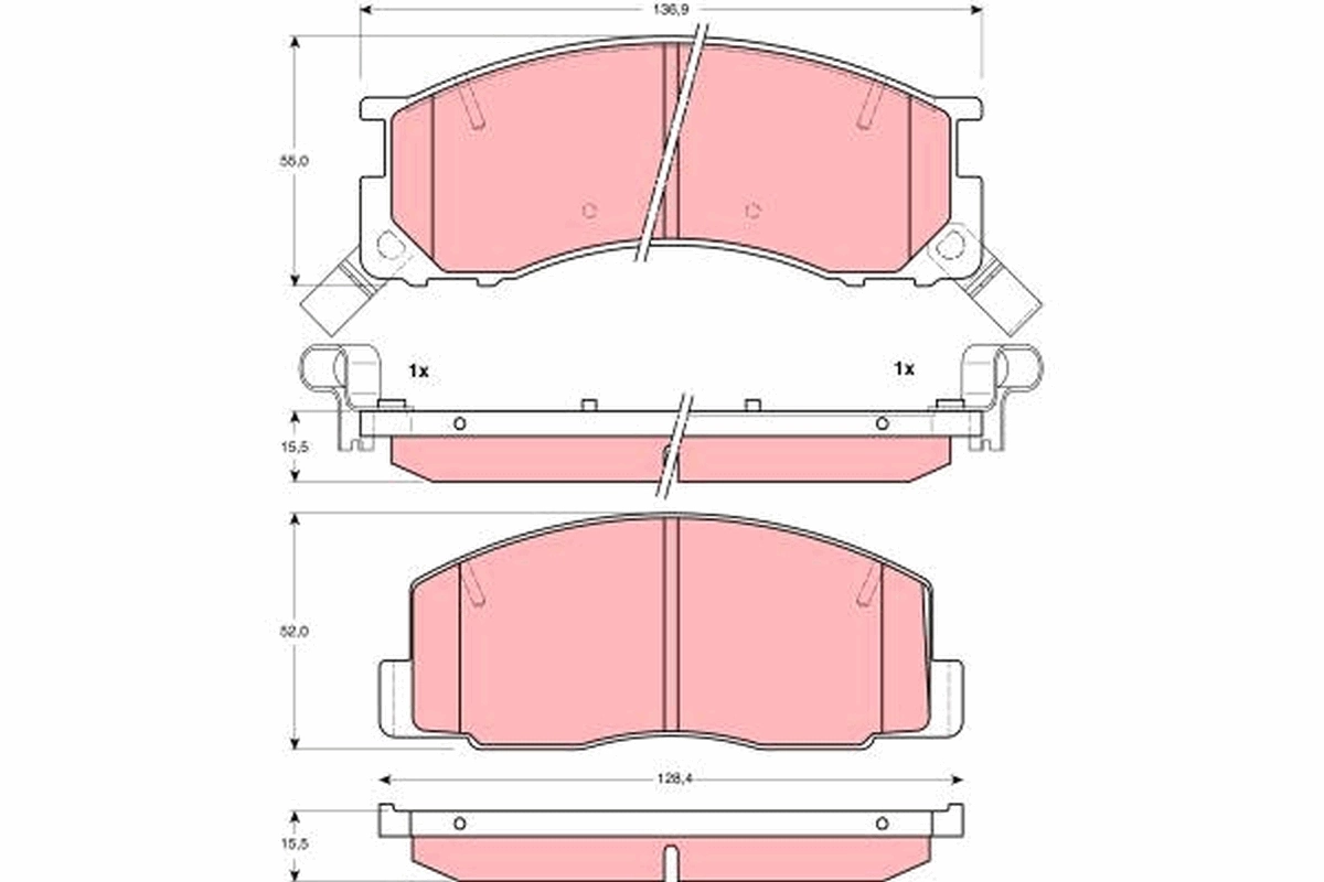 Передні тормозні колодки 986424183 Bosch