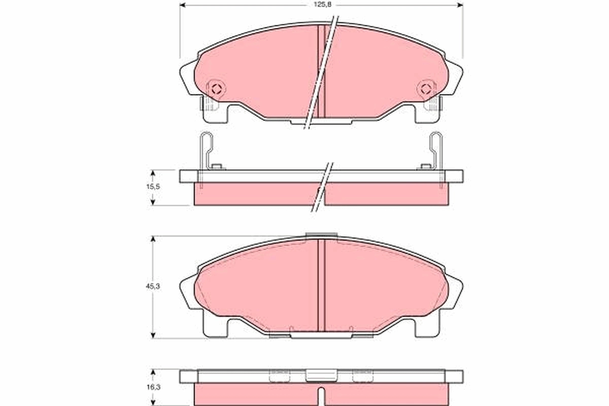 Гальмівні колодки AMP/Paradowscy BF1011 ціна, від 15.59 USD