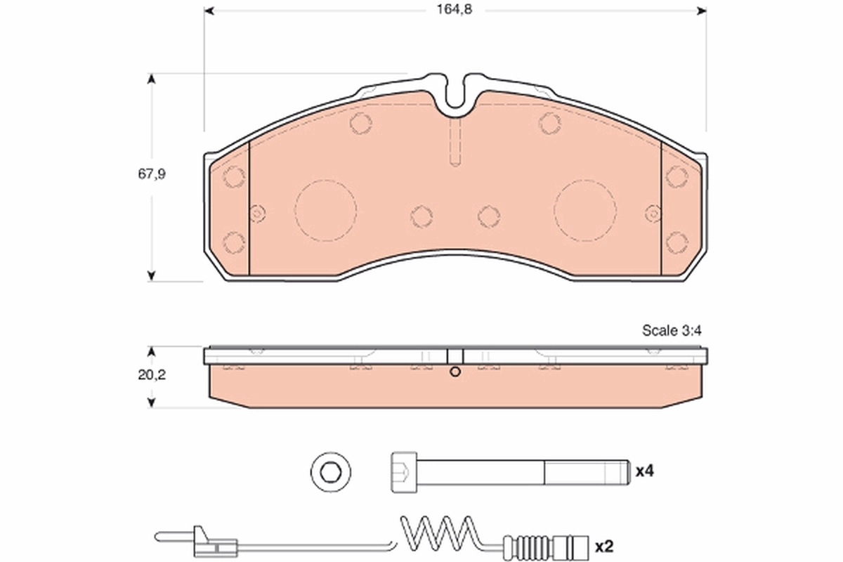 Гальмівні колодки Emmerre 960973 ціна, від 29.96 USD