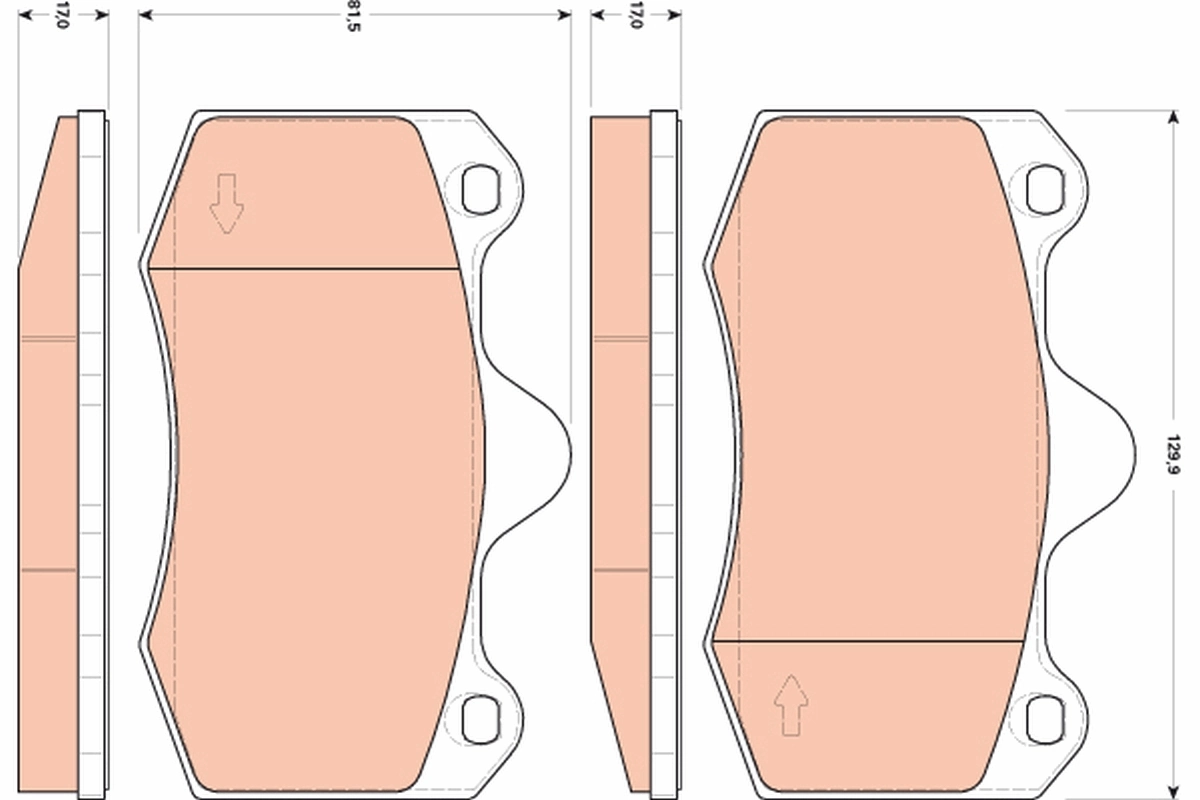 Гальмівні колодки Seat Ibiza IV хетчбек (6J5, 6P1) (2008 - 2017) ціна, від 15.95 USD