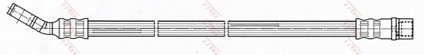 PHD539 TRW Шланг гальмівний задній