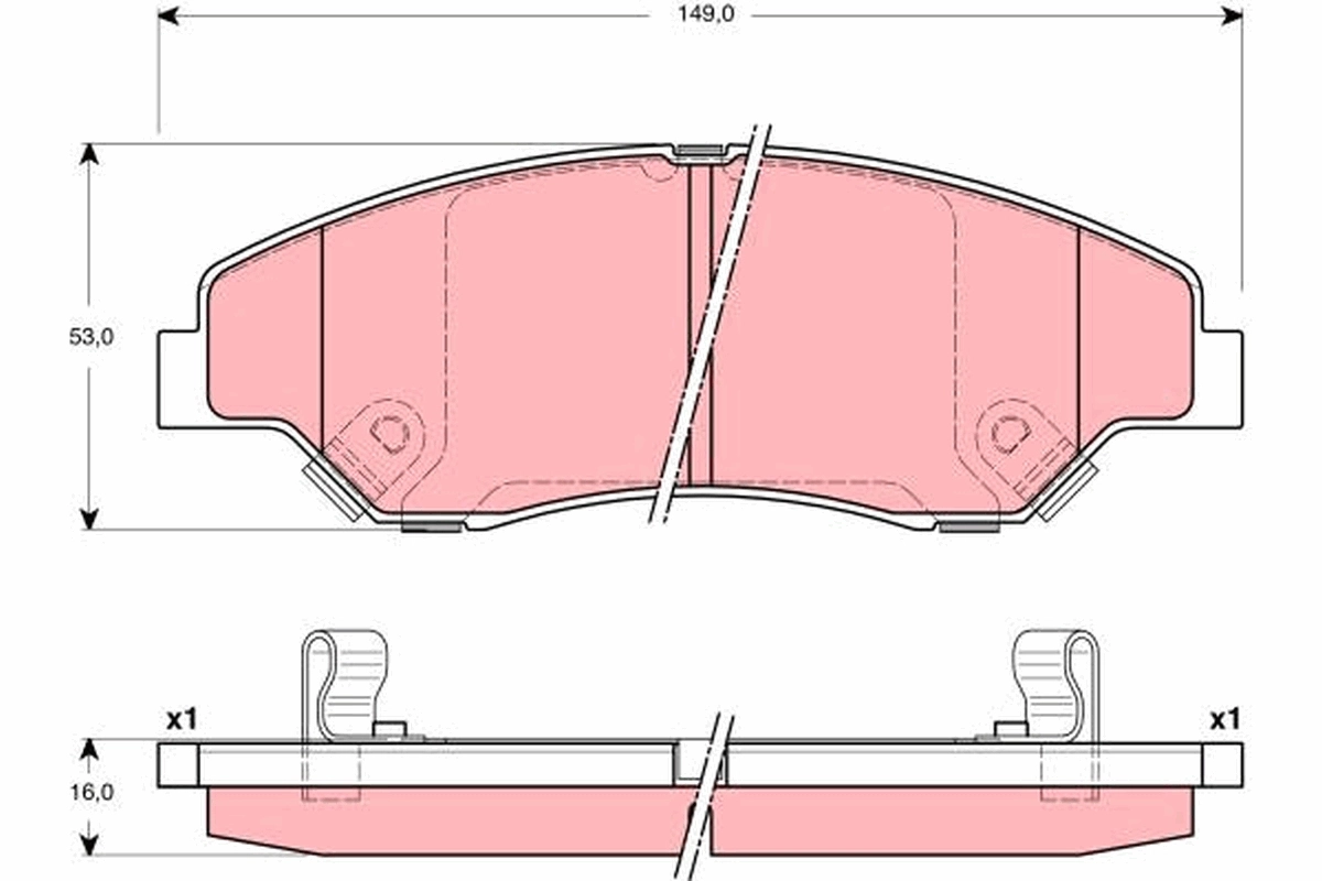 Купити D0774 PSP Колодки гальмівні передні, дискові