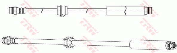 PHA596 TRW Шланг гальмівний задній