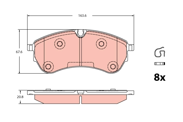 Купити KBP10092 Kavo Parts Колодки гальмівні передні, дискові