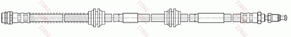 PHB576 TRW Гнучка гальмівна трубка передня