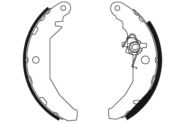 1648631 Ford Колодки гальмівні задні, барабанні