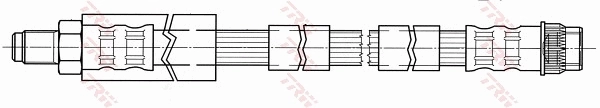 PHB431 TRW Гнучка гальмівна трубка передня