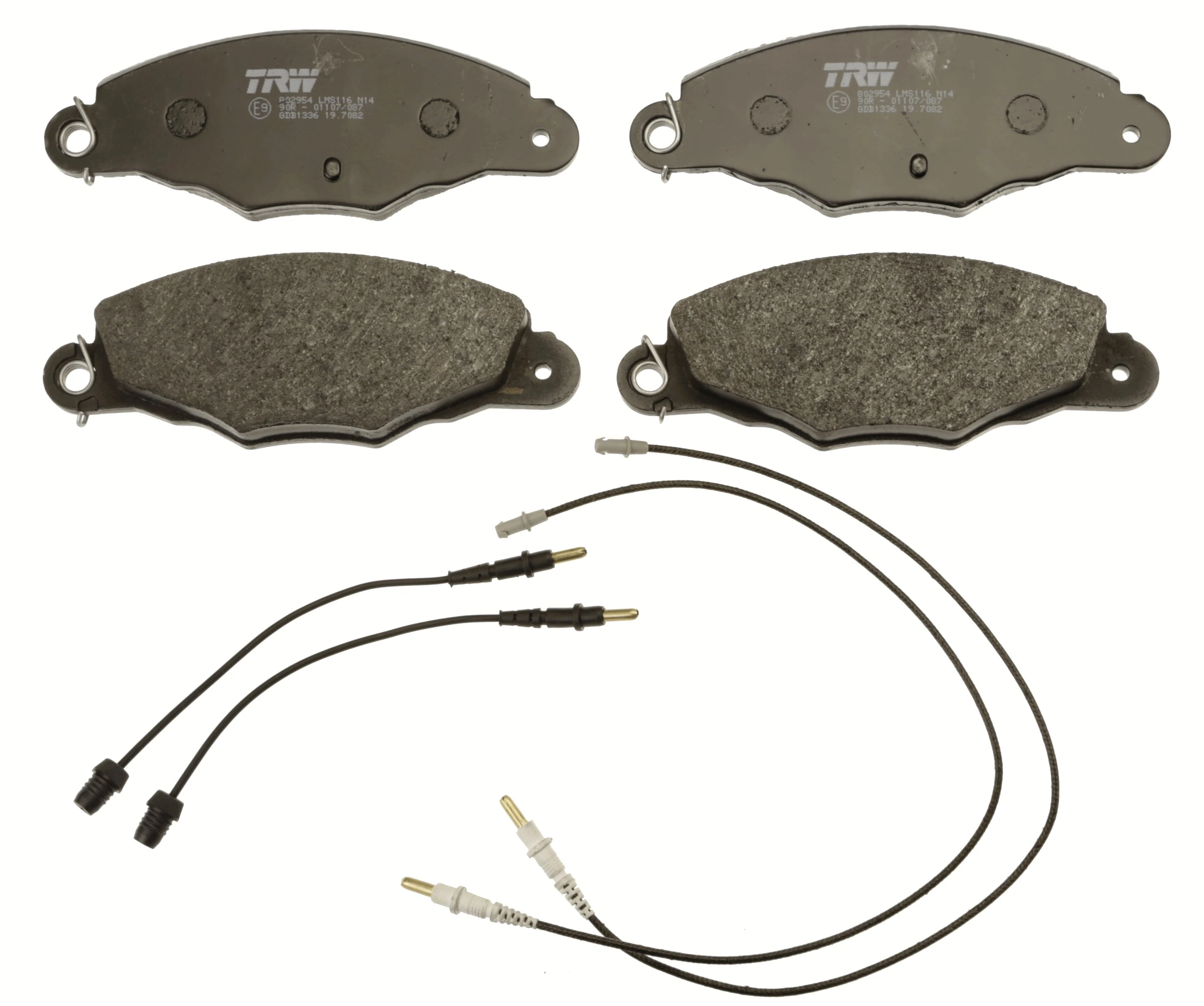 GDB1336 TRW Передні гальмівні колодки
