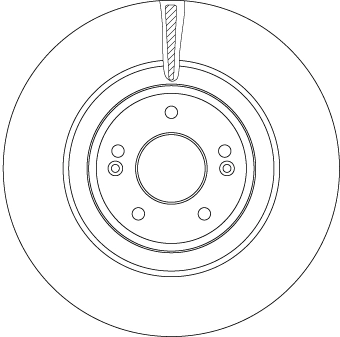 Диск гальмівний передній Hyundai/Kia 51712J5250