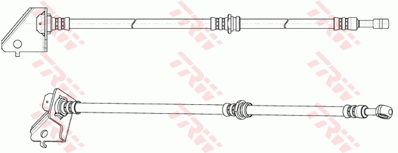 PHD1121 TRW Шланг гальмівний передній, лівий